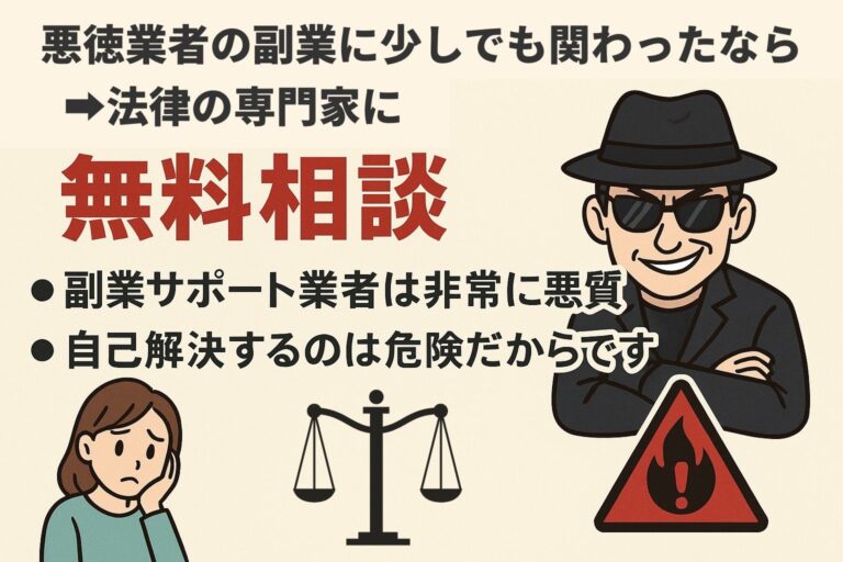 合同会社ネクストステージの副業の危険性を示すイメージ画像